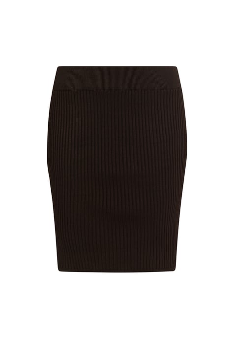 Mymo Knitted skirt women dark brown - Image 1