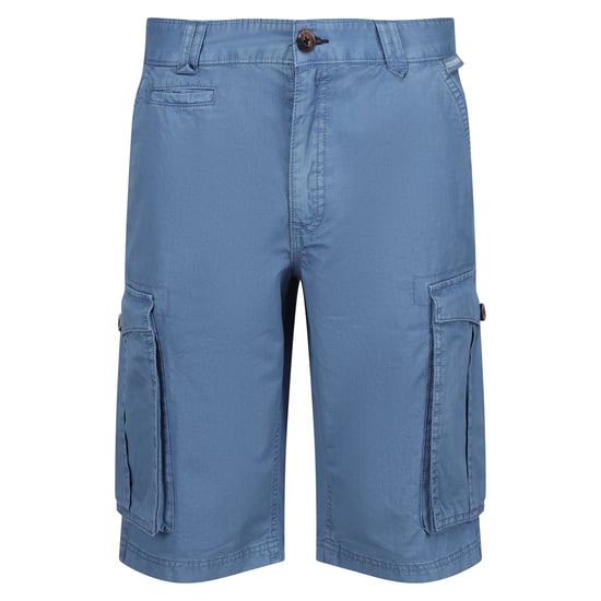 Regatta Mens Shorebay Vintage Cargo Shorts (Coronet Blue) - Image 1