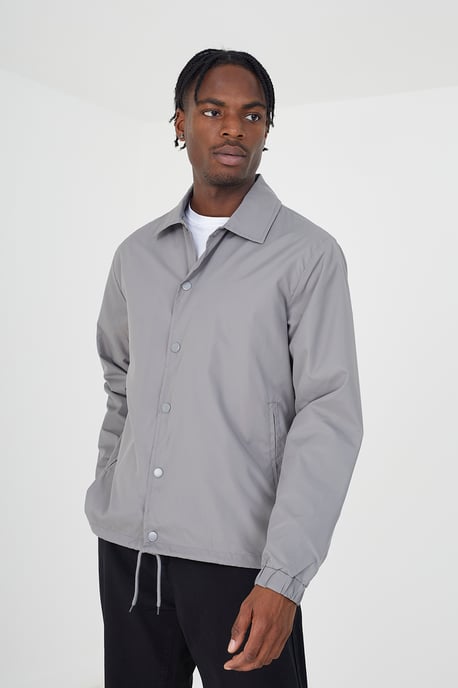 Grey 'Bond' Lightweight Coach Style Jacket