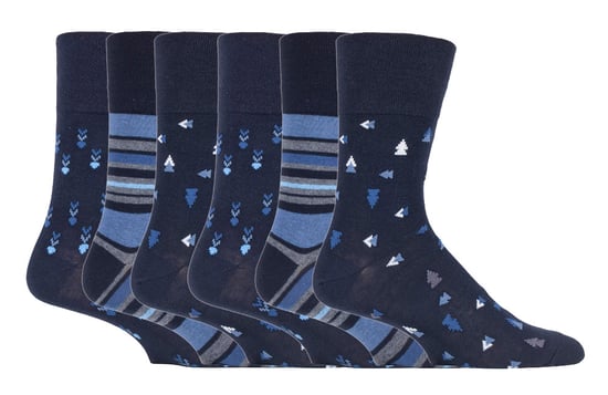 Gentle Grip - 6 Pairs Mens Gentle Grip Non Elastic Socks - SOMRJ577 - Image 1