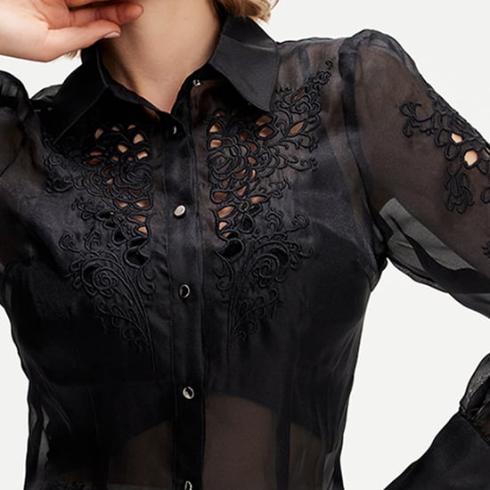 Geborduurde organza blouse - Image 4