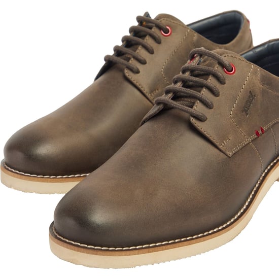 Pod Hampton Leer Herenschoenen Grijs Veterschoenen - Image 6