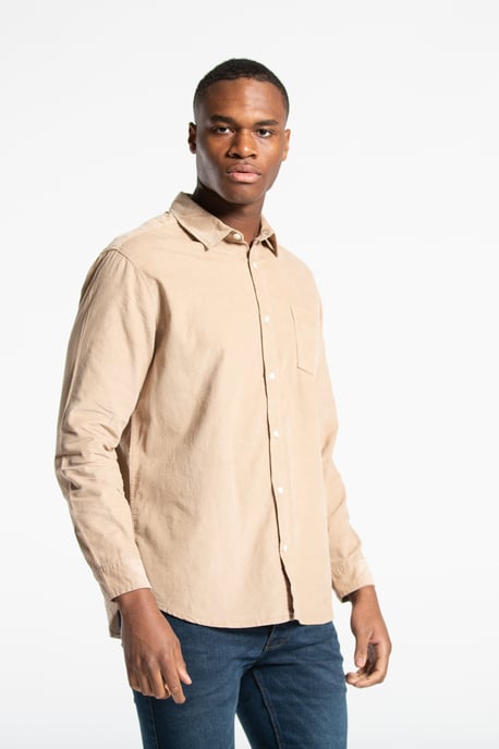 Cotton Long Sleeve Corduroy Shirt