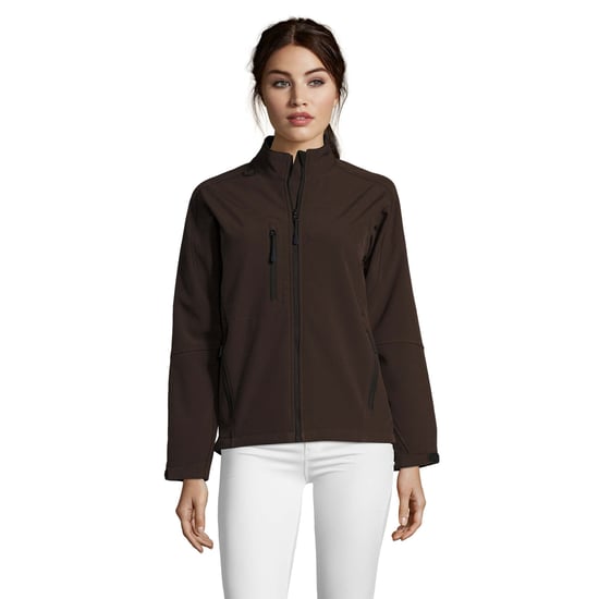 SOLS Dames/dames Roxy Soft Shell Jacket (ademend, winddicht en waterbestendig) (Donkere chocolade) - Image 6