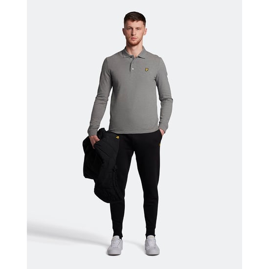 Lyle & Scott Mens Long Sleeve Collared Polo Shirt - Image 4