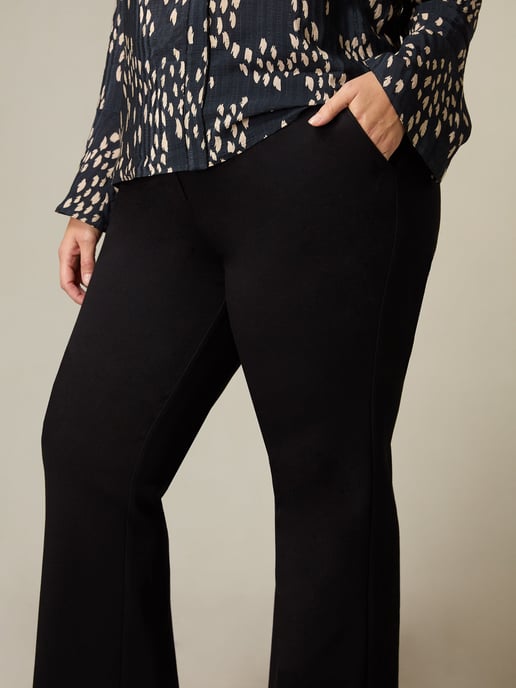 Black Ponte Bootleg Trousers