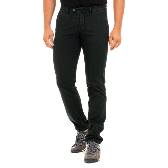 Men's long trousers with straight cut hems KMTA01