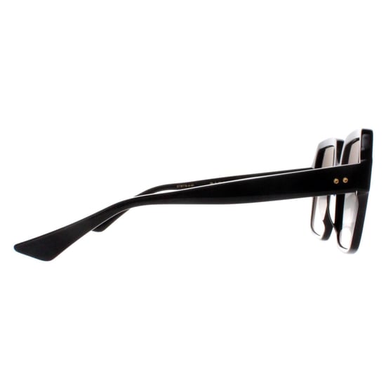 Dita Square Womens Black Dark Grey to Clear Gradient Luzpa