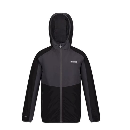 Regatta Childrens/Kids Volcanics VI Waterproof Jacket (Black/Dark Grey) - Image 1