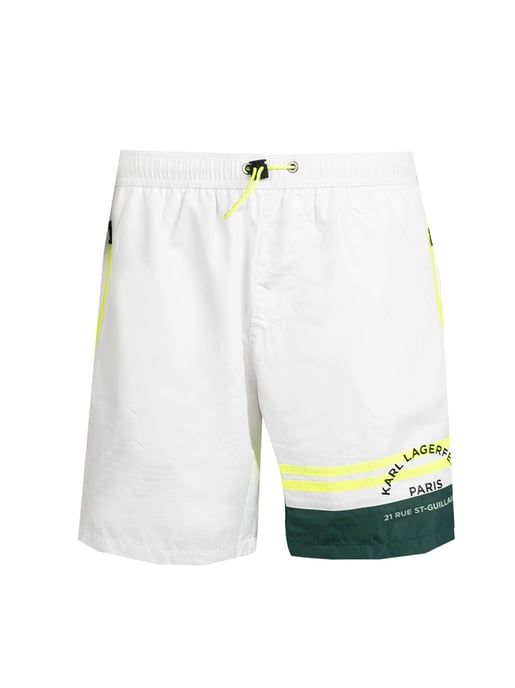 Karl Lagerfeld Swimming Trunks Golf Men's White - Image 1