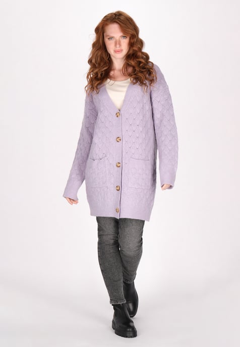 Dreimaster Vest Dames lavendel melange - Image 2