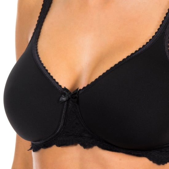 Women's non-wired bra with cups P04MW