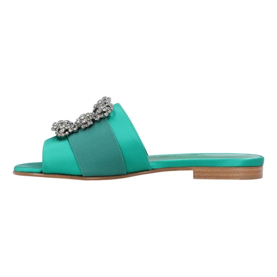 Manolo Blahnik Martamod Platt Grön - Image 6