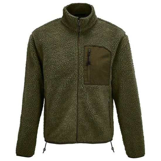SOLS Unisex Adult Fury Sherpa Fleece Jacket (Army/Dark Army) - Image 1
