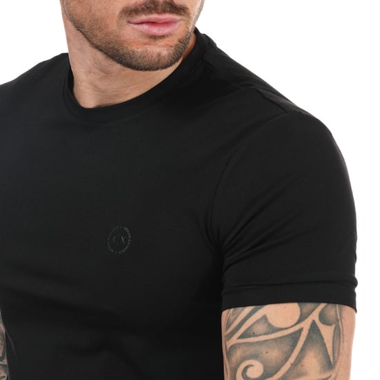 Armani Exchange zwart T-shirt van stretchkatoen voor heren - Image 6