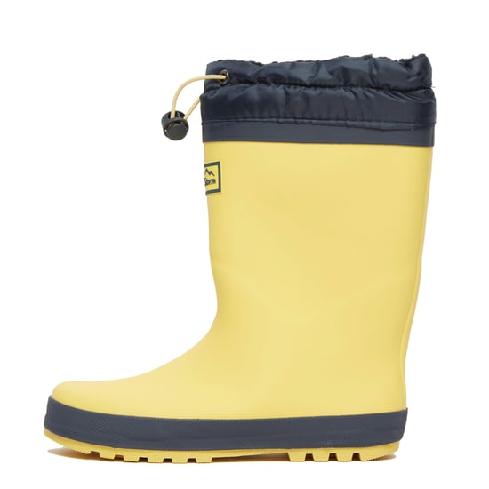 Peter Storm Kids' Waterproof Wellies with Adjustable Fleece Lined Cuff and Grippy Outsole