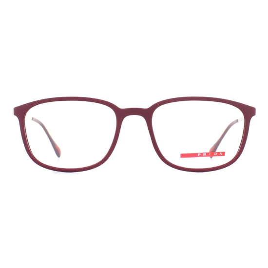 Prada sportbril ps03HV vyx1o1 bordeaux rubber mannen - Image 1