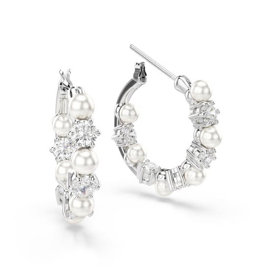 Swarovski 'Matrix Pearl' Dames Oorbellen van Basismetalen - Zilver 5709256 - Image 3