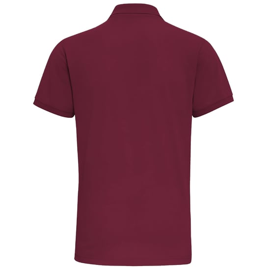 Asquith & Fox Mens Short Sleeve Performance Blend Polo Shirt (Burgundy) - Image 2