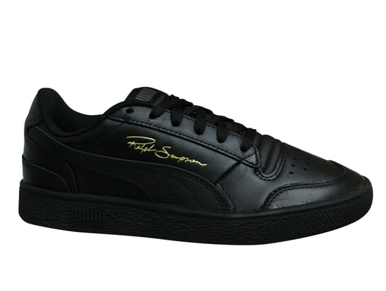 Puma x Ralph Sampson Lo Black Leather Low Lace Up Mens Trainers 370846 09
