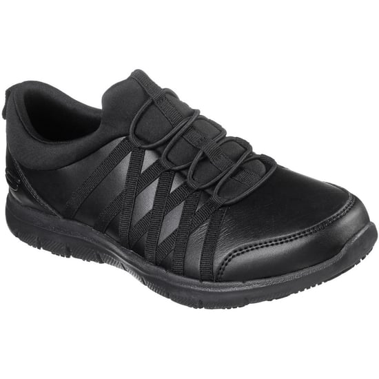 Skechers Workwear Ghenter Dagsby Leren Zwarte Sneakers Voor Dames - Image 1