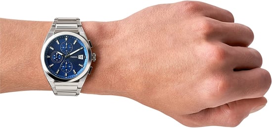 Fossil Everett Chronograph herenhorloge Zilverkleurig FS5795 - Image 3