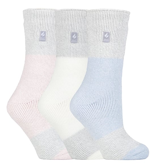 HEAT HOLDERS - 3-pack Multipack isolerade termosockor för damer för vintern - Plain H&T - Image 1