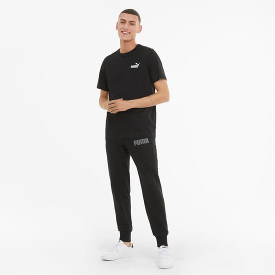 Men's Puma Essential Small Logo T-Shirt in Black - Image 3