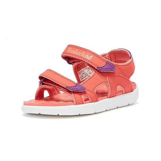 Jongens Meisjes Timberland Perkins Row 2-Strap Jeugd Donker Roze Sandalen - Image 3