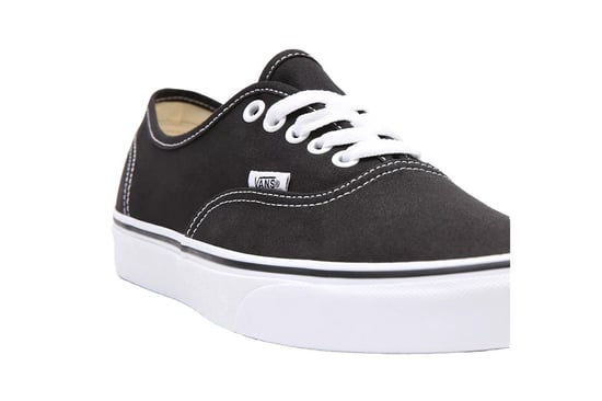 Herrars och Damers Vans Authentic Canvas Skor - (Svart / Vit) - Image 6