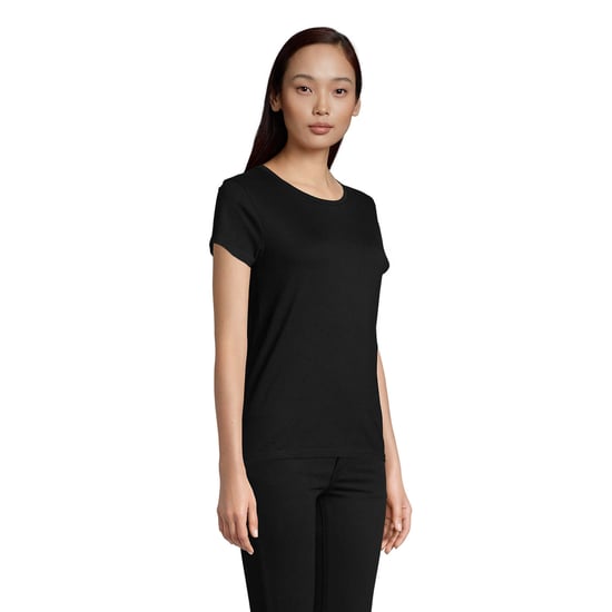 SOLS Womens/Ladies Pioneer T-Shirt (Deep Black) - Image 3