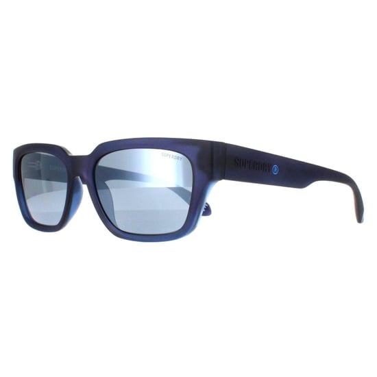 Superdry Rectangle Mens Matte Navy Silver Mirror 5004