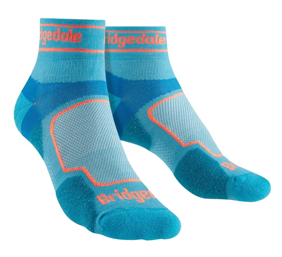 Bridgedale - Womens Running Ultralight Sport Low Socks- Blue - Image 1
