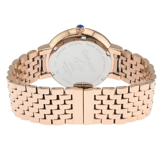 GV2 Women's Genoa 12533 Swiss Quartz Mother of Pearl Diamond Stainless Steel Watch - Image 2