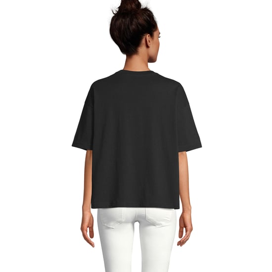 SOLS Womens/Ladies Boxy Oversized T-Shirt (Deep Black) - Image 2