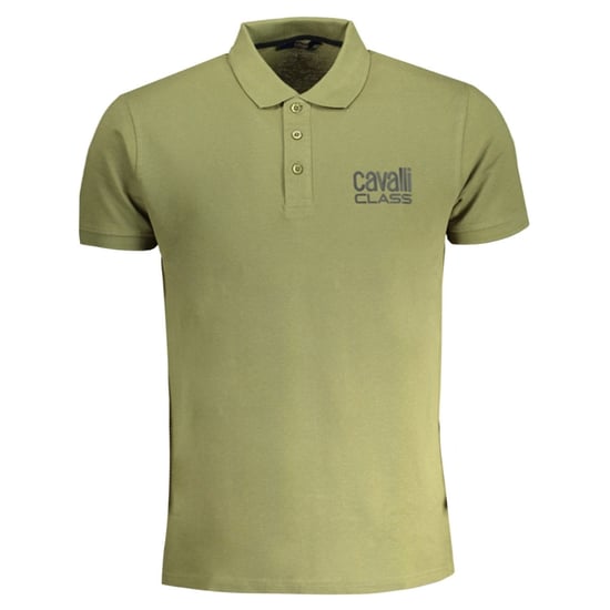 Cavalli Class Bold Logo Groene Polo Shirt - Image 1