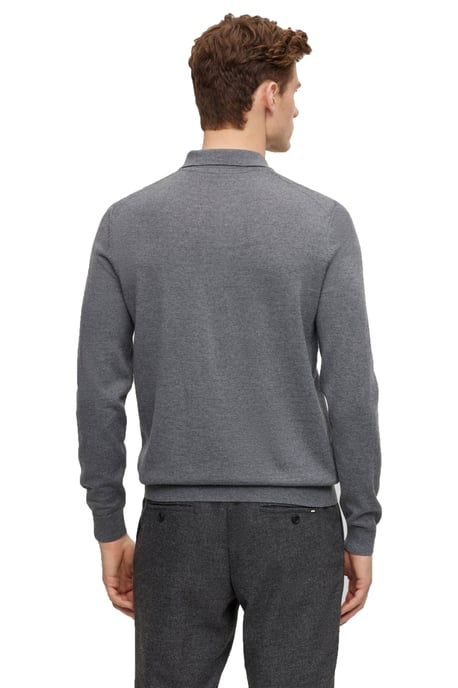 Boss Black Bono-l Lang Slim Fit Polo Shirt Medium Grijs - Image 3