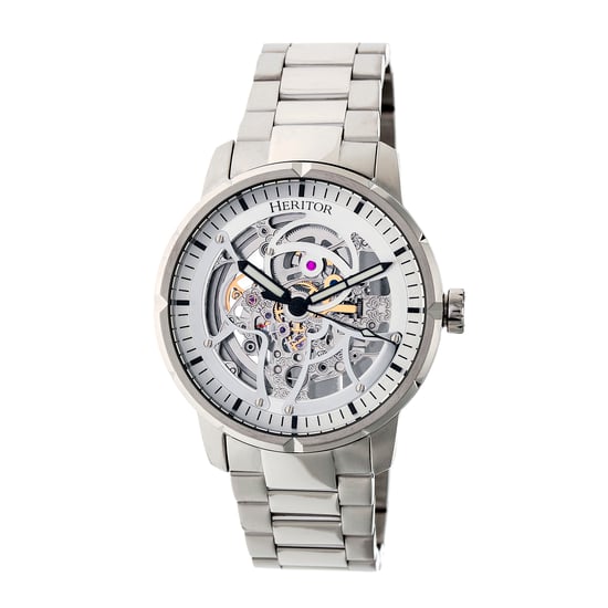 Heritor Automatic Ryder Skeleton Dial Bracelet Watch