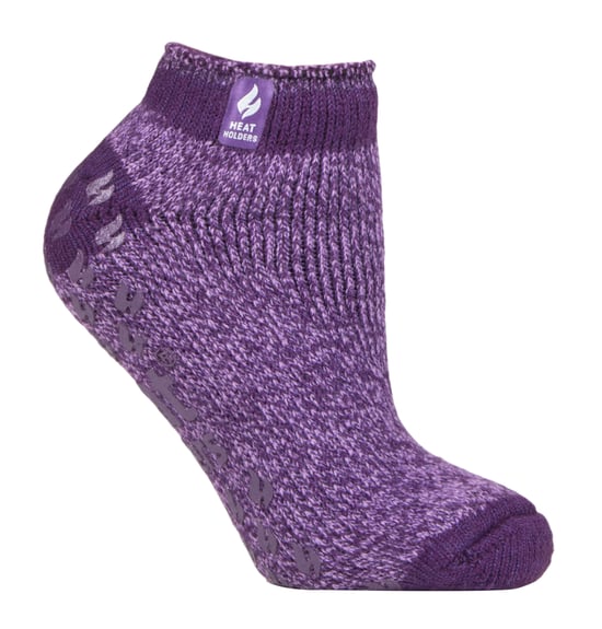 Heat Holders - Ladies Non Slip Thermal Ankle Slipper Socks with Grips - Image 1