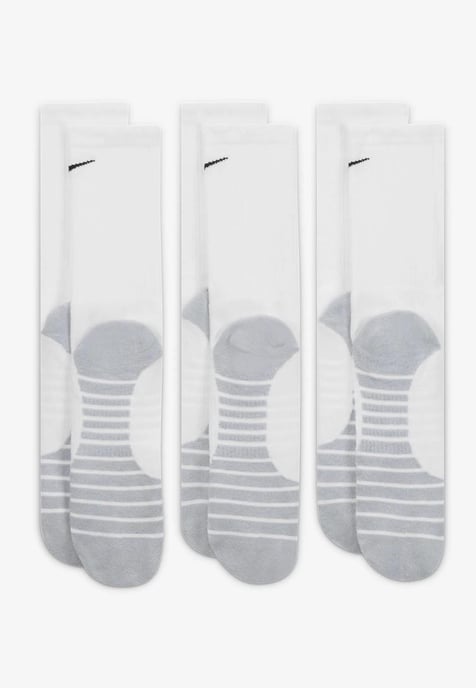 NIKE Unisex Everyday Cushion Crew Training Socks 3 Pairs in White - Image 3