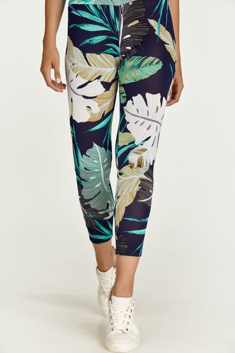 Leaf Print Leggings