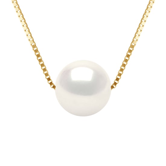 DIADEMA - Necklace - Real Freshwater Pearls in Yellow Gold