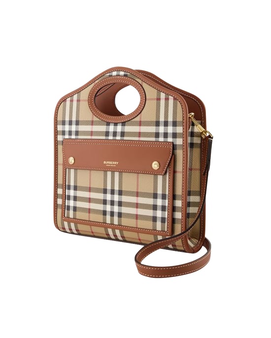 Mini Pocket - Burberry - Canvas - Brown - Image 2