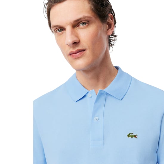 Lacoste Mens Slim Fit Short Sleeve Polo Shirt In Blue