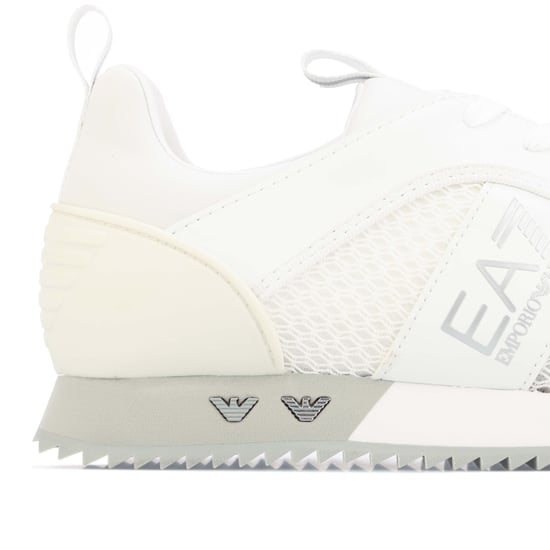 Men's Emporio Armani EA7 B&M Mesh Run Trainers in Grey - Image 5