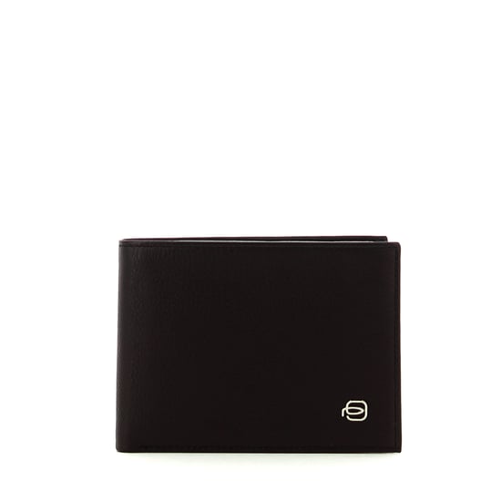 Leather wallet with coin pouch Edge Piquadro TESTA MORO