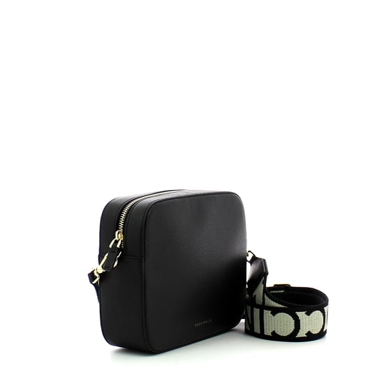 Mini Tebe Crossbody Bag in Leather Coccinelle NOIR