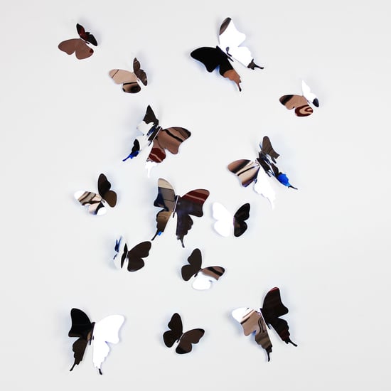 Walplus 3D Butterflies Mirror Wall Stickers, Self Adhesive, DIY, Decoration, Kids Room, Nursery, Children's room, Boy, Girl