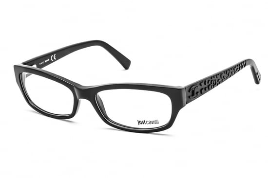 Just Cavalli Rectangular acetate Women Eyeglasses Shiny Black / Clear Lens