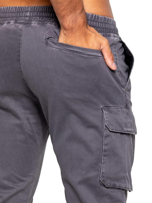 Enzo | Mens Cargo Tracksuit Set - Grey